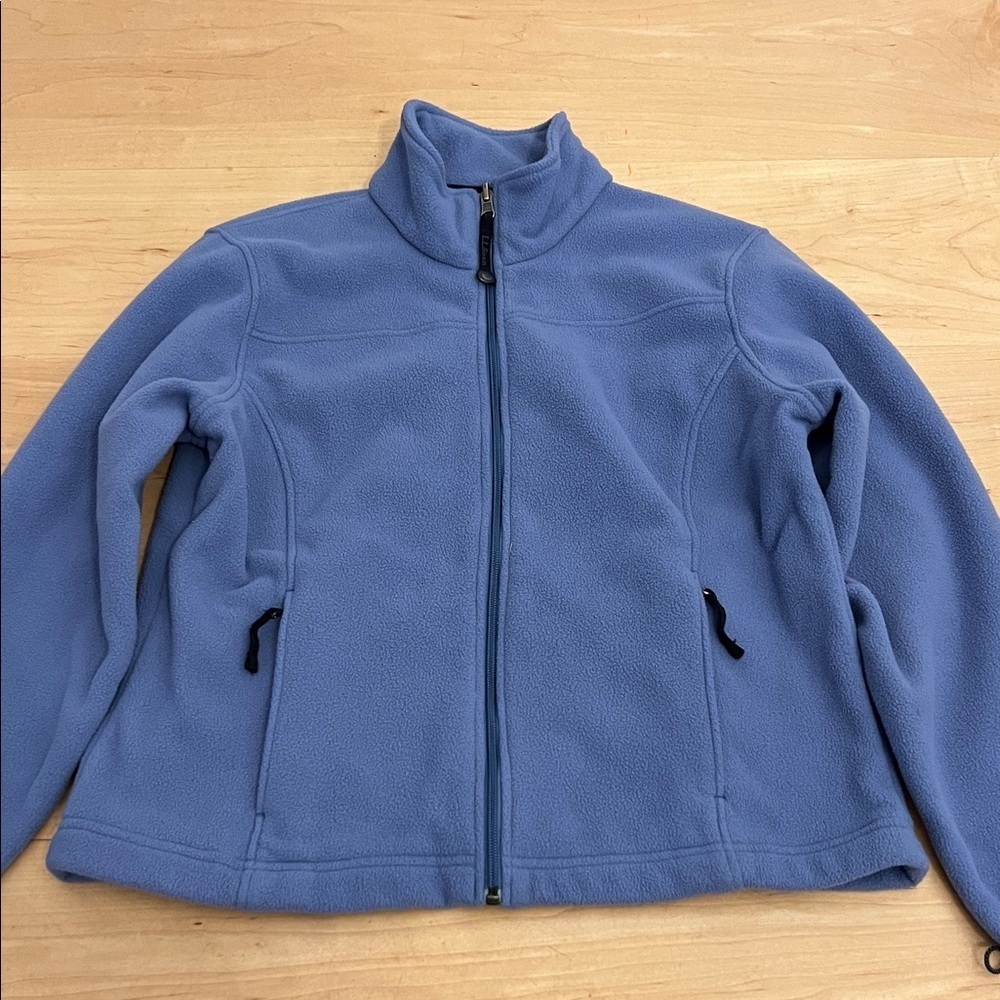 L.L. Bean Women's Soft Blue Fleece Jacket